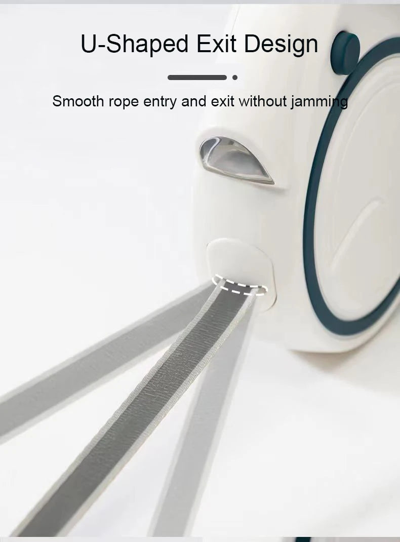 5m Nylon Dog Leash Automatic Retractable Multi Functional Pet Leash for Dogs Flashlight Poop Dispenser Dog Leashes 3 In 1